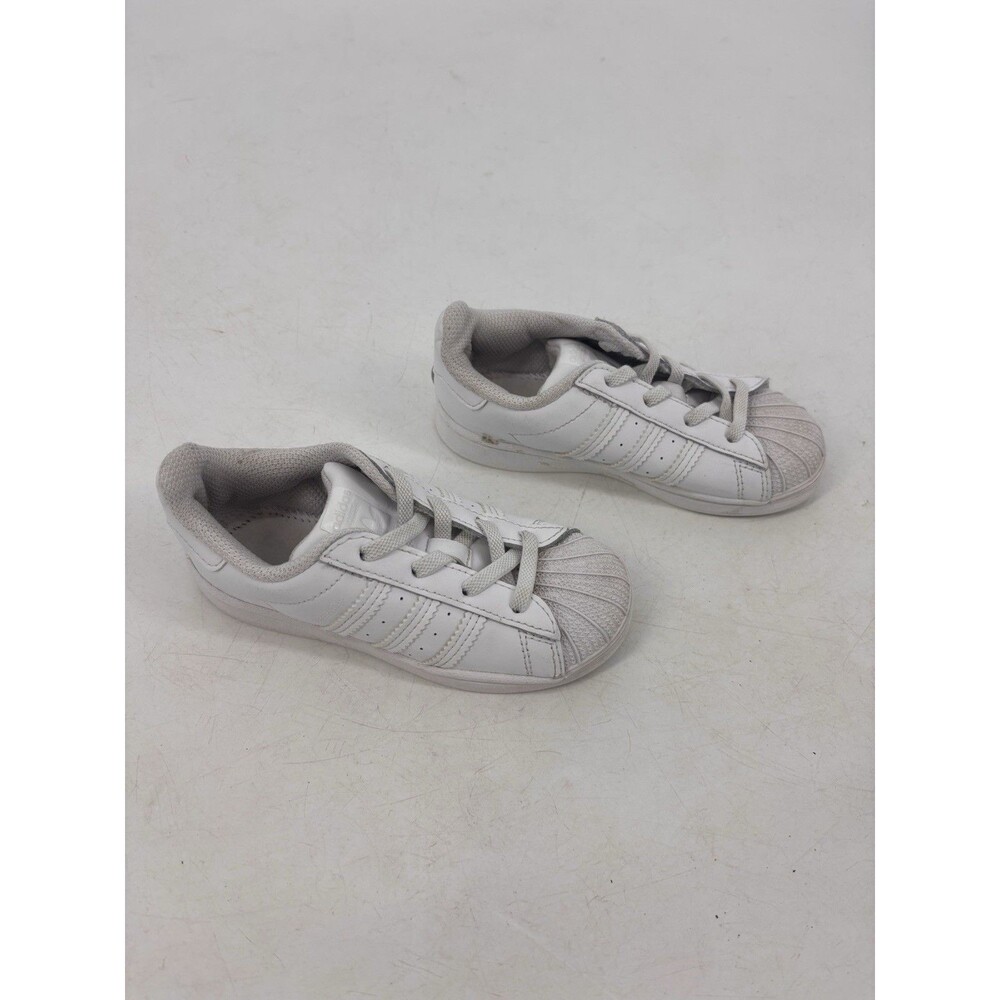 Addias Original Superstar Toddler Shoe Size 9 White Casual Leather Sneaker
